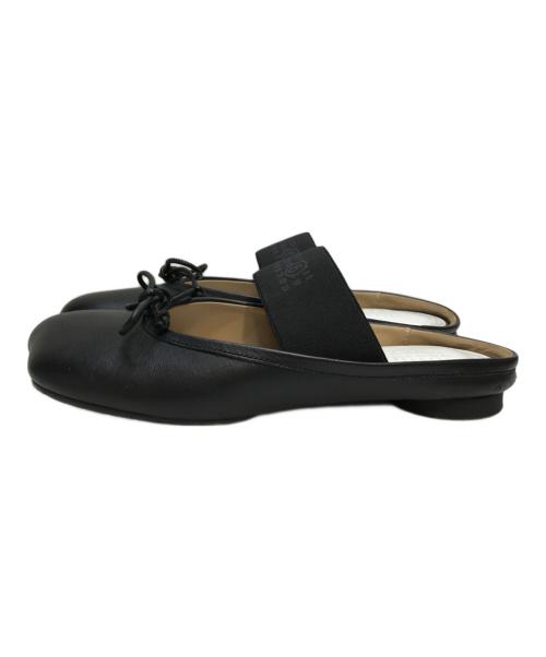 MM6 Maison Margiela（エムエムシックスメゾンマルジェラ）MM6 Maison Margiela (エムエムシックスメゾンマルジェラ) アナトミック ナンバリング バレエミュール ブラック サイズ:SIZE 36の古着・服飾アイテム