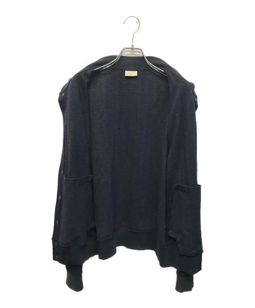 DRIES VAN NOTEN（ドリスヴァンノッテン）DRIES VAN NOTEN (ドリスヴァンノッテン) ピンストライプウールジャケット ネイビー サイズ:SIZE Sの古着・服飾アイテム