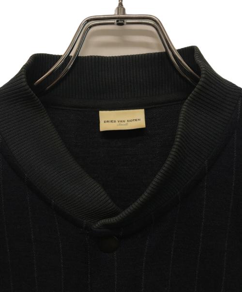 DRIES VAN NOTEN（ドリスヴァンノッテン）DRIES VAN NOTEN (ドリスヴァンノッテン) ピンストライプウールジャケット ネイビー サイズ:SIZE Sの古着・服飾アイテム