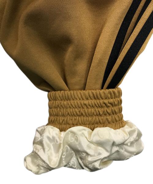 adidas（アディダス）adidas (アディダス) GUCCI (グッチ) Cotton Jersey Zip Jacket/コットン・ジャージー・ジップ・ジャケット　トラックジャケット ブラウン サイズ:XSの古着・服飾アイテム