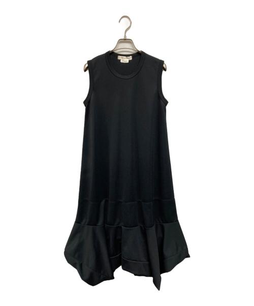 COMME des GARCONS（コムデギャルソン）COMME des GARCONS (コムデギャルソン) 裾ドレープデザインワンピース ブラック サイズ:Sの古着・服飾アイテム