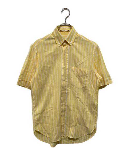 ARNYS PARIS（アルニスパリス）ARNYS PARIS (アルニスパリス) ストライプ半袖シャツ イエロー サイズ:15/38の古着・服飾アイテム