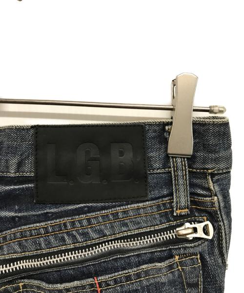 L.G.B（ルグランブルー）L.G.B (ルグランブルー) 白スカルパッチ デニムパンツ インディゴ サイズ:29の古着・服飾アイテム