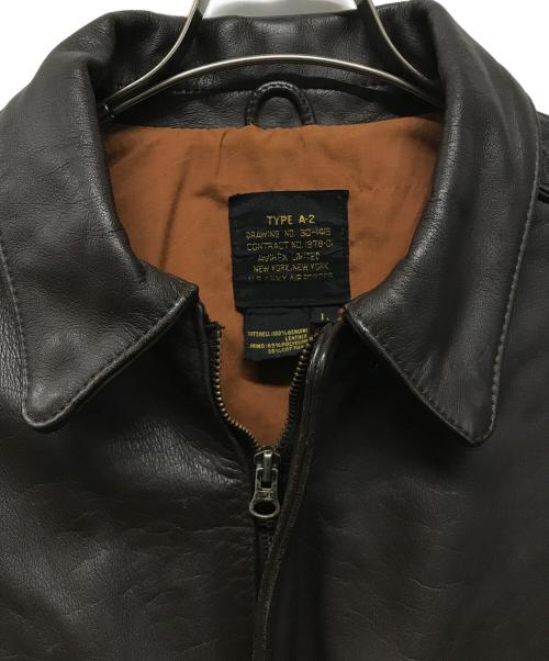 AVIREX（アヴィレックス）AVIREX (アヴィレックス) A-2 フライトジャケット ブラウン サイズ:SIZE Lの古着・服飾アイテム