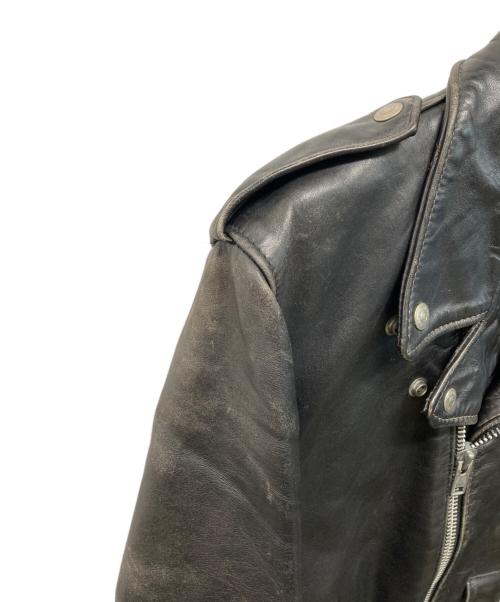 Schott（ショット）Schott (ショット) ＃118 ダブルライダースジャケット USA製 ブラック サイズ:SIZE 40の古着・服飾アイテム