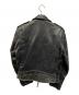 Schott (ショット) ＃118 ダブルライダースジャケット USA製 ブラック サイズ:SIZE 40：27000円