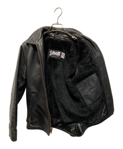 Schott（ショット）Schott (ショット) ライナー付シングルライダースジャケット ブラック サイズ:SIZE34の古着・服飾アイテム