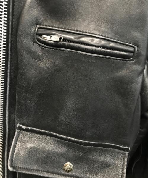 Schott（ショット）Schott (ショット) ＃181 ポリスマンジャケット ブラック サイズ:SIZE 40の古着・服飾アイテム