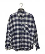 PALACEパレス）の古着「GHOST SHIRT　バックロゴ　オンブレチェック」｜ブルー