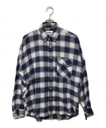 PALACE（パレス）の古着「GHOST SHIRT　バックロゴ　オンブレチェック」｜ブルー