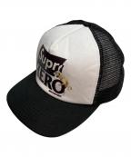 SUPREME×ANTIHEROシュプリーム×アンタイヒーロー）の古着「Mesh Back 5-Panel Cap キャップ」｜ホワイト×ブラック