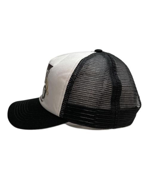SUPREME（シュプリーム）Supreme (シュプリーム) ANTIHERO (アンタイヒーロー) Mesh Back 5-Panel Cap キャップ ホワイト×ブラックの古着・服飾アイテム