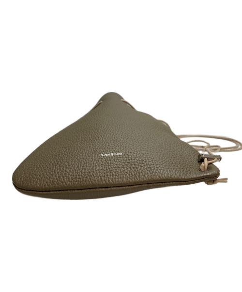 HENDER SCHEME（エンダースキーマ）Hender Scheme (エンダースキーマ) Zacc  レザー巾着バッグ ベージュの古着・服飾アイテム