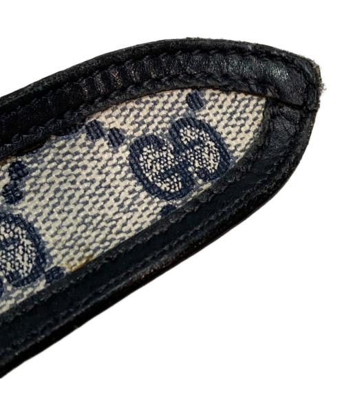 GUCCI（グッチ）GUCCI (グッチ) GGロゴベルト ブラック×ベージュの古着・服飾アイテム