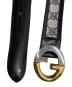 GUCCI (グッチ) GGロゴベルト ブラック×ベージュ：10000円