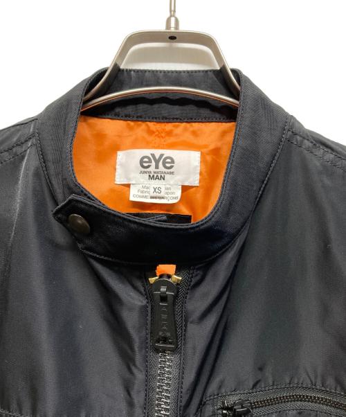 eYe COMME des GARCONS JUNYAWATANABE MAN（アイ コム デ ギャルソン ジュンヤ ワタナベ マン）eYe COMME des GARCONS JUNYAWATANABE MAN ALPHA Nylon Twill Alpha W Name Jacket(ナイロン ツイル アルファ ダブル ネーム ジャケット) ブラック サイズ:XSの古着・服飾アイテム