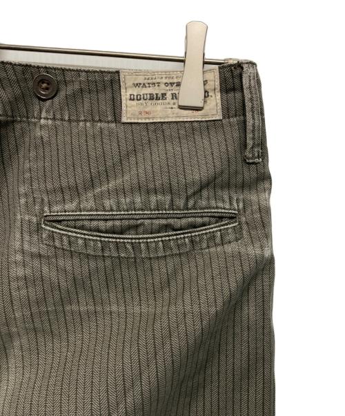 RRL（ダブルアールエル）RRL (ダブルアールエル) HBT STRIPE OFFICERS TROUSER グレー サイズ:SIZE 28の古着・服飾アイテム