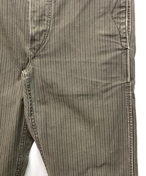 RRL（ダブルアールエル）RRL (ダブルアールエル) HBT STRIPE OFFICERS TROUSER グレー サイズ:SIZE 28の古着・服飾アイテム