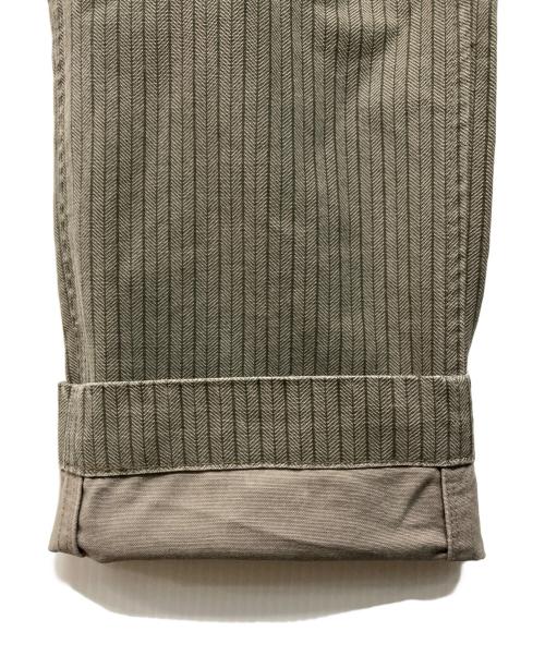 RRL（ダブルアールエル）RRL (ダブルアールエル) HBT STRIPE OFFICERS TROUSER グレー サイズ:SIZE 28の古着・服飾アイテム