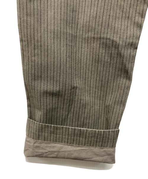 RRL（ダブルアールエル）RRL (ダブルアールエル) HBT STRIPE OFFICERS TROUSER グレー サイズ:SIZE 28の古着・服飾アイテム