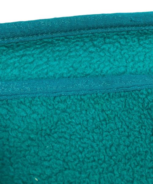 Patagonia（パタゴニア）Patagonia (パタゴニア) スナップT プルオーバー シンチラフリース エメラルドグリーン×パープル サイズ:Lの古着・服飾アイテム