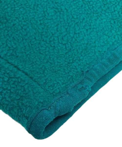 Patagonia（パタゴニア）Patagonia (パタゴニア) スナップT プルオーバー シンチラフリース エメラルドグリーン×パープル サイズ:Lの古着・服飾アイテム