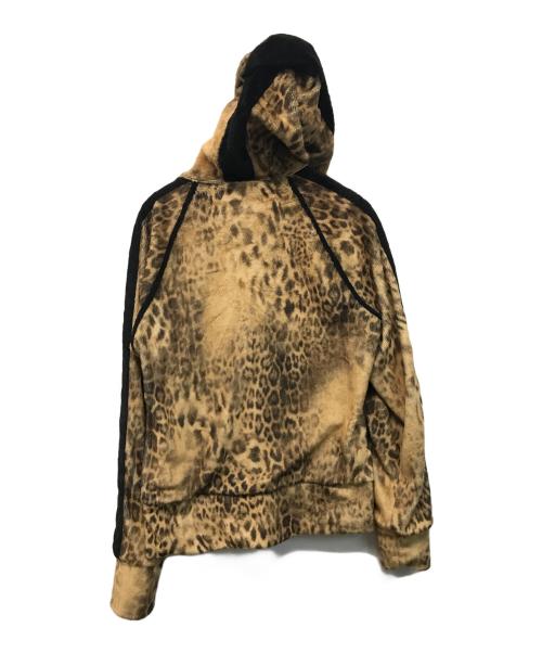Roen（ロエン）Roen (ロエン) 髑髏刺繍レオパードジップパーカー ベージュ サイズ:SIZE 46の古着・服飾アイテム