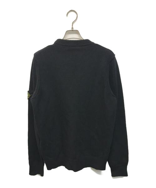 STONE ISLAND（ストーンアイランド）STONE ISLAND (ストーンアイランド) パッチクルーネックニット ブラック サイズ:SIZE Sの古着・服飾アイテム