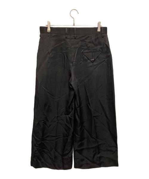 BOTTEGA VENETA（ボッテガベネタ）BOTTEGA VENETA (ボッテガベネタ) サテンタックパンツ ブラック サイズ:42の古着・服飾アイテム