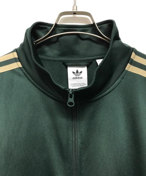 adidas（アディダス）adidas (アディダス) トラックジャケット ジェンダーニュートラル トレフォイル ロゴ スリーストライプ シャドーグリーン サイズ:2XLの古着・服飾アイテム