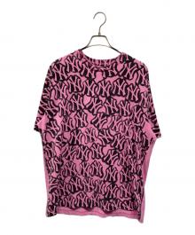 SUPREME（シュプリーム）の古着「New York Yankees Airbrush S/S Top ニューヨーク・ヤンキース・エアブラシ・ショートスリーブ・トップ」｜ピンク