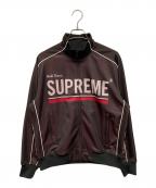 SUPREMEシュプリーム）の古着「22AW World Famous Jacquard Track Jacket/ワールド フェイマス ジャカード トラックジャケット」｜ブラック