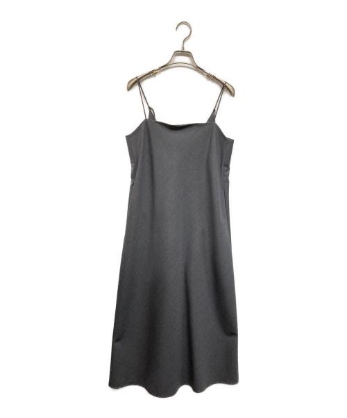 ATON（エイトン）ATON (エイトン) WOOL TROPICAL CAMISOLE DRESS/ウールトロピカルキャミソールドレス ワンピース グレー サイズ:01の古着・服飾アイテム