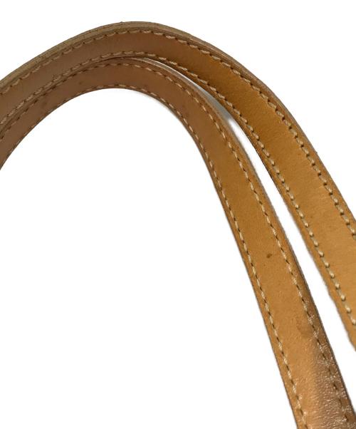 CELINE（セリーヌ）CELINE (セリーヌ) レザーハンドバッグ Cマカダム ベージュの古着・服飾アイテム