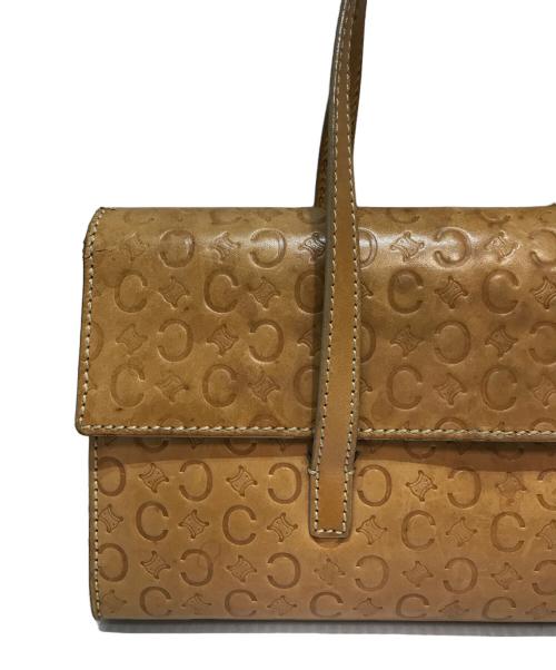 CELINE（セリーヌ）CELINE (セリーヌ) レザーハンドバッグ Cマカダム ベージュの古着・服飾アイテム