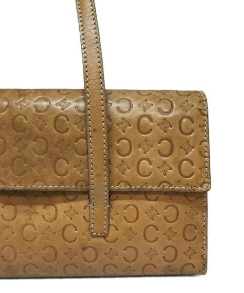 CELINE（セリーヌ）CELINE (セリーヌ) レザーハンドバッグ Cマカダム ベージュの古着・服飾アイテム