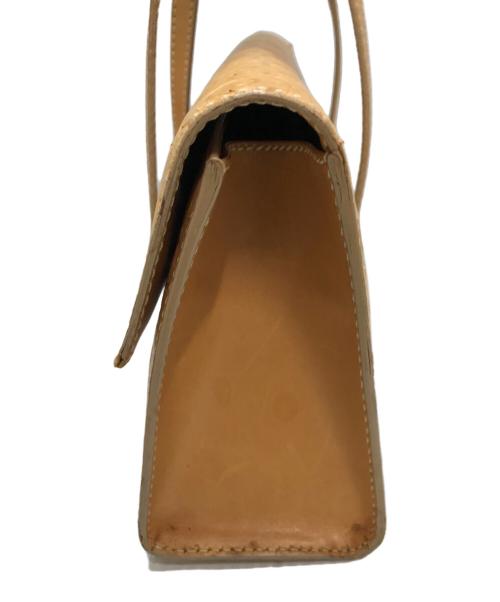 CELINE（セリーヌ）CELINE (セリーヌ) レザーハンドバッグ Cマカダム ベージュの古着・服飾アイテム
