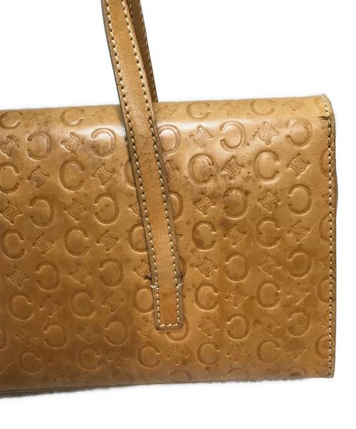 CELINE（セリーヌ）CELINE (セリーヌ) レザーハンドバッグ Cマカダム ベージュの古着・服飾アイテム