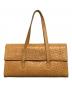 CELINE（セリーヌ）の古着「レザーハンドバッグ Cマカダム」｜ベージュ