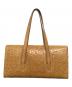 CELINE (セリーヌ) レザーハンドバッグ Cマカダム ベージュ：20000円