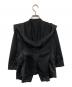 COMME des GARCONS (コムデギャルソン) ブラックメッシュフリルジャケット ブラック サイズ:S：18000円