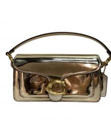 COACH（コーチ）の古着「ミラーレザーワンショルダーバッグ」｜ゴールド