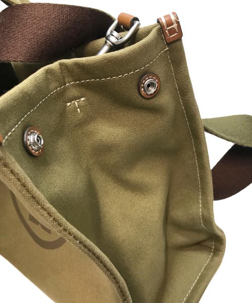 TORY BURCH（トリーバーチ）TORY BURCH (トリーバーチ) エラキャンバス スモールトート オリーブの古着・服飾アイテム