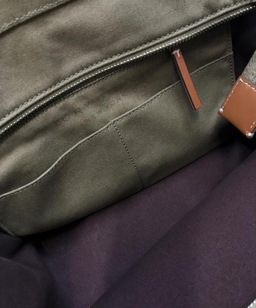 TORY BURCH（トリーバーチ）TORY BURCH (トリーバーチ) エラキャンバス スモールトート オリーブの古着・服飾アイテム