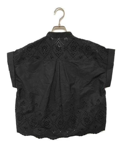 ticca（ティッカ）ticca (ティッカ) レース フレンチスリーブ シャツ ブラック サイズ:SIZE Free 未使用品の古着・服飾アイテム