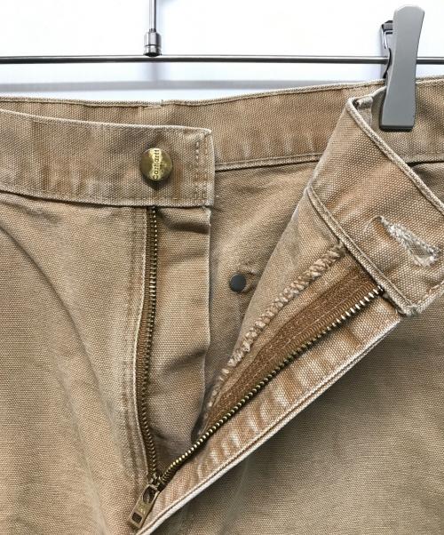 CarHartt（カーハート）CarHartt (カーハート) ダック地ダブルニーパンツ USA製 ペインター ワーク フェード ブラウン サイズ:W33×L30の古着・服飾アイテム