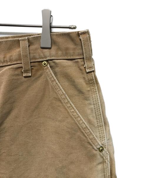 CarHartt（カーハート）CarHartt (カーハート) ダック地ダブルニーパンツ USA製 ペインター ワーク フェード ブラウン サイズ:W33×L30の古着・服飾アイテム