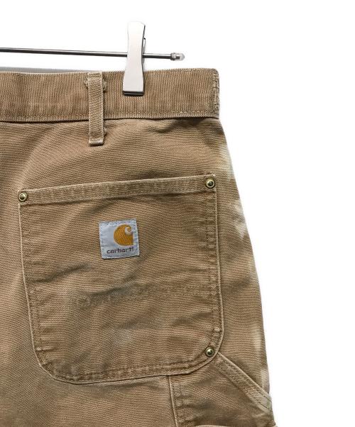 CarHartt（カーハート）CarHartt (カーハート) ダック地ダブルニーパンツ USA製 ペインター ワーク フェード ブラウン サイズ:W33×L30の古着・服飾アイテム
