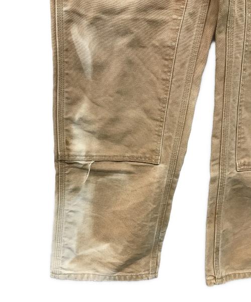 CarHartt（カーハート）CarHartt (カーハート) ダック地ダブルニーパンツ USA製 ペインター ワーク フェード ブラウン サイズ:W33×L30の古着・服飾アイテム
