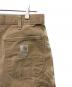 中古・古着 CarHartt (カーハート) ダック地ダブルニーパンツ USA製 ペインター ワーク フェード ブラウン サイズ:W33×L30：18000円